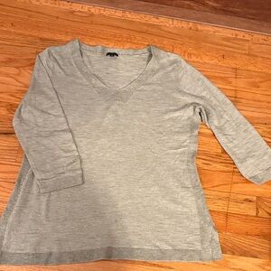 Sage Green V-Neck Women's Top
